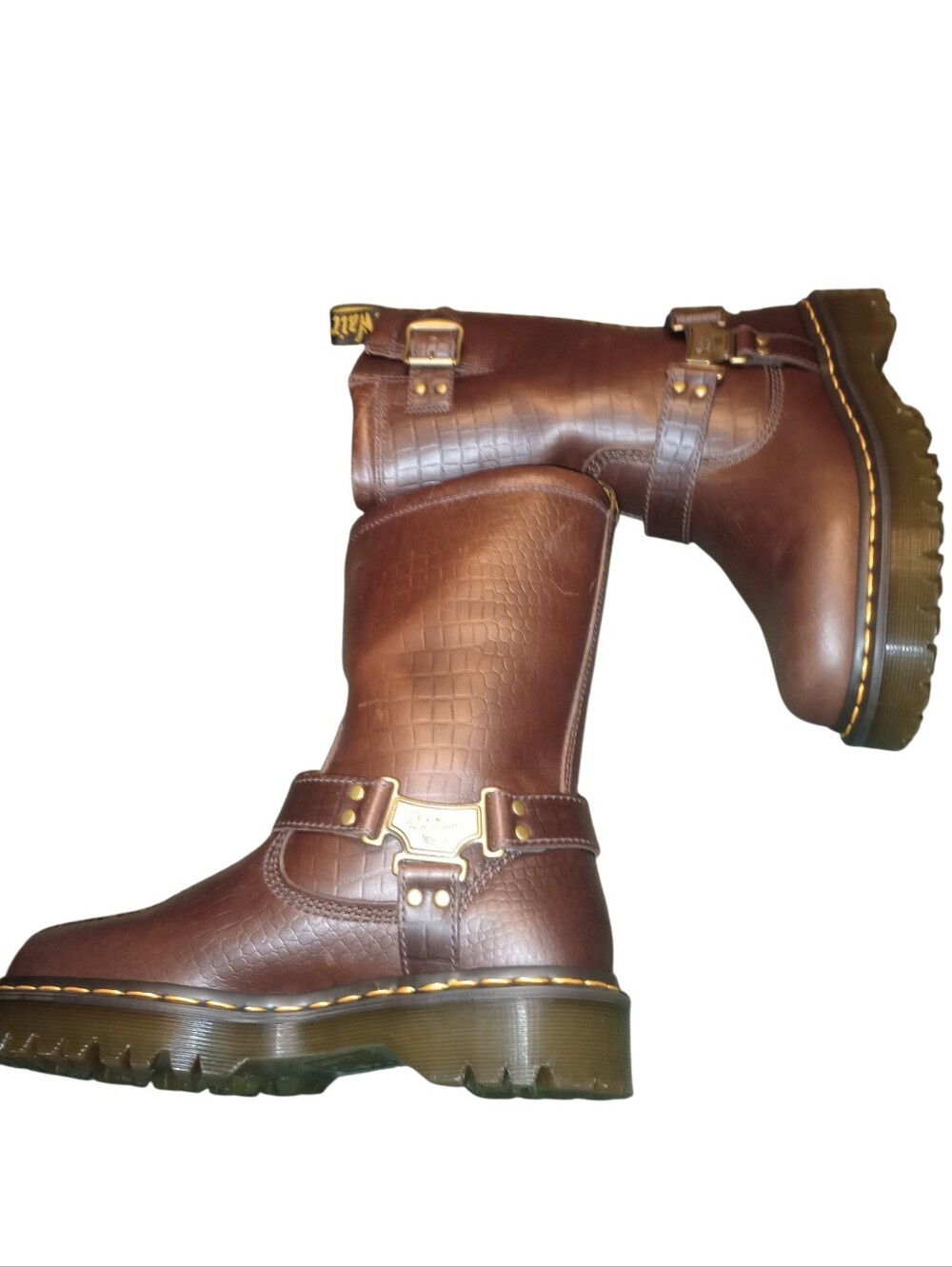Dr. Martens Anistone Hi Harness Biker Boots, Size 7, NWT